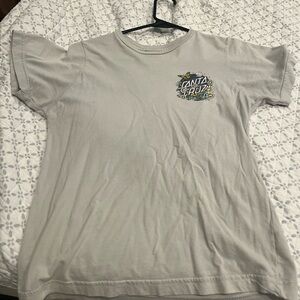 Santa Cruz Skateboards Gray Short Sleeve Tee